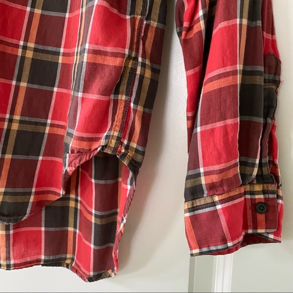 BUNDLE! 2 Denim & Supply Ralph Lauren Blouses Plaid w MEASUREMENTS - Picture 7 of 15